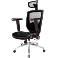 【GXG 吉加吉】高背全網 電腦椅 鋁腳/摺疊滑面扶手(TW-81X6 LUA1J)