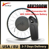 Powerful 48V 2000W Ebike Conversion Kit Brushless Hub Motor Rear Dropout 135mm Electric Bicycle Conversion Kit With Battery