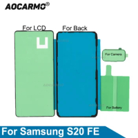 Aocarmo For Samsung Galaxy S20 FE S20fe Front LCD Screen Adhesive Back Cover Frame Sticker Waterproof Glue Replacement Parts