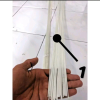 Ruji Fiber Stik Putih Susu Potongan 1 Meter Isi 10pcs Ukuran 1 Mm. Ruji Fiber Stik Reel Sangkar. Sti