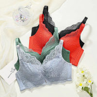 ᵖGˡiͣʸrl Bra Push Up Wanita Pakaian Dalam Tanpa Tali dan Kawat Berbahan Nilon Nyaman bh busa tipis s