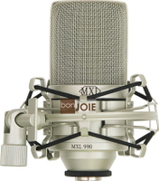 ::bonJOIE:: 美國進口 MXL 990 專業電容式麥克風 含避震架 收納箱 (全新盒裝) Condenser Microphone with Shockmount