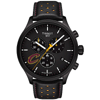 TISSOT 天梭 官方授權 CHRONO XL NBA 騎士隊特別版計時錶 母親節送禮推薦-黑/45mm T1166173605101