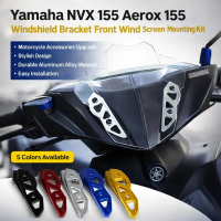 Yamaha NVX 155 Windshield Bracket Holder Tapak Windscreen CNC Aluminum Alloy Bracket NVX V1 V2 Acces