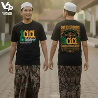 Vando Clothing Kaos Satu Abad NU Nahdlatul Ulama T-Shirt Distro Unisex Pria Wanita Lengan Pendek Ter