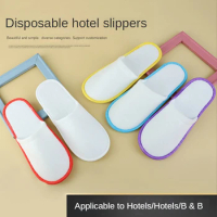 10Pairs Disposable Slippers Hotel Travel Slipper Sanitary Party Home Guest Use Men Women Unisex Closed Shoes Salon Homestay
