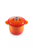 Le Creuset Le Creuset Volcanic Cast Iron Cocotte Every 18cm Rice Pot With Inner Lid