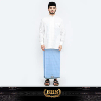 Sarung BHS Cosmo Silver Motif K26 PRB Biru