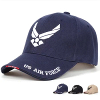 US Air Force V-Mark Embroidery Baseball Caps Spring and Autumn Outdoor Adjustable Casual Hats Sunscreen Hat