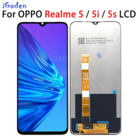 Black 6.5 inch For Oppo Realme 5 RMX1911 / 5s RMX1925 / 5i RMX2030 LCD Display Touch Screen Digitizer Assembly for realme 5 lcd