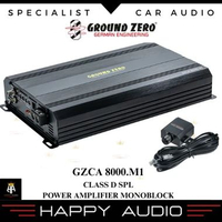 Power Amplifier Monoblock GROUND ZERO GZCA 8000.M1 Class D 1 Channel Competition SPL Amplifier Origi