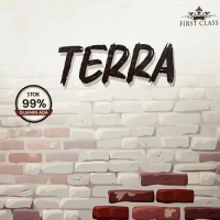 Wallpaper Vinyl Murah TERRA Motif Marmer, Bata, Abstrak, Serat Kayu, Industrial Semen, WPC Wallpanel