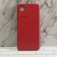 Soft Case Realme C30, C30s Silikon Candy Macaron Bludru C30 Merah