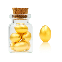 【金品坊】黃金擺件招財金雞蛋單顆 0.26錢±0.03(贈玻璃瓶、純金999.9、純金擺件)