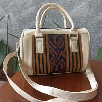 Bowling bag tenun blanket mix kulit