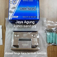 Shower Hinge Dekson Dekkson SH 5301 GW Engsel Pintu Kaca Ke Tembok