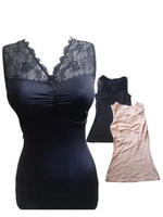 Korset Camisole BPC Wrinkle Renda Tanpa Kawat Busa Size Black M
