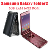 Android Samsung Galaxy Folder 2 SM-G1650 Big Keyboad Dual SIM 4G LTE Flip  Phone