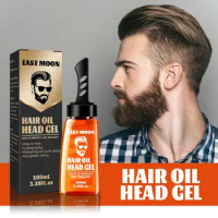 With Dip Comb Hair Gel Portable Easy to Clean 100ml Care Styling Wax Solution Moisturizing Lasting Hair Setting Gel Men