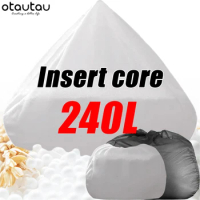 150-240L Bean Bag Sofa Insert Core with Filling Polystyrene Foam EPS Ball Beanbag Filler Big Inner Stuffing Wash Bag Zipper