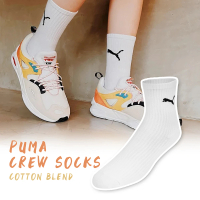 【PUMA】襪子 白 基本款 經典 中筒襪 長襪 休閒(BB137801)