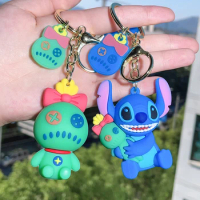 Disney Stitch Keychain Cute Star Trek Doll Pendant Stitch 3d Keychain Accessories For Couples