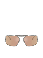 แว่นกันแดดยูนิเซ็กส์ รุ่น FH1008 104/7J 64 เลนส์ปรอท สีส้มอ่อน-เงิน