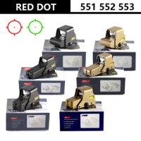 551 552 553 558 red green dot holographic sight hunting red dot reflex sight with 20mm mount