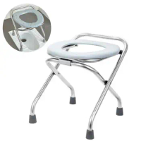 Folding Commode Portable Toilet Seat Portable Potty Chair Comfy Commode Chair Perfect for Camping Hiking Trips
