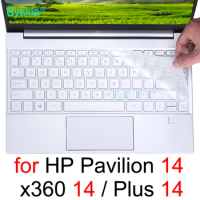Keyboard Cover for HP Pavilion Plus 14 X360 14t 14z 14-ew 14-ey 14-ek 14-ec 14-dw 14-dy 14-dv dh bf Silicone Protector Skin Case