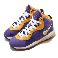 Nike 籃球鞋 LeBron VIII PS 運動 童鞋 明星款 避震 包覆 魔鬼氈 穿搭 小童 紫 黃 CT5114500