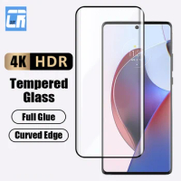 4K Curved Tempered Glass For Motorola Edge 40 30 Ultra Fusion Neo Full Glue Screen Protector For Moto X40 X30 X30 Pro Glass Film