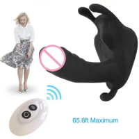 Remote Control Wear Dildo Vibrator G Spot Clitoris Stimulator Butterfly Vibrating Panties Adult Toy For Women Orgasm Masturbator