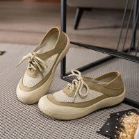 2025 Summer New Women’s Shoes – Breathable Mesh Shoes with Thick Soles, Versatile Fashion Casual Sho