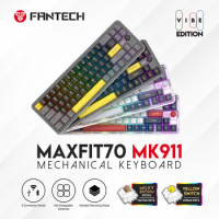 FANTECH MAXFIT70 MK911 Mechanical Keyboard Tri Mode Bluetooth 2.4G Wireless Wired RGB Gaming Keyboar