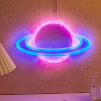 Chi-buy Planet LED Neon sign USB Powered Or Battery Power Supply Neon Signs Night Light For Bedroom Living Room Decor Lamp Signs