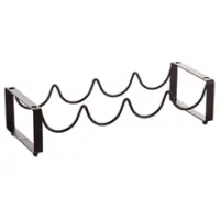 Wine Bottle Rack Tabletop Free-Standing 4 Bottle Wine Rack Liquor Storage Shelf Water Bottle Organization Display Stand For Home
