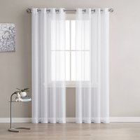White Tulle Short Curtain for Living room Solid Sheer Voile Curtains for Kitchen Window Screening Li