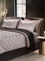 ผ้านวมเย็บติด รุ่น Blithe (515T) สีเทาเบจ