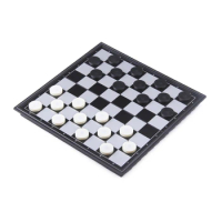 Travel Chess Set Travel Game Folding Chess Board Plastic Chess Checkers