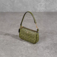 COACH Tas COACH NOLITA MONOGRAM GREEN HOBO BAG 100% ORIGINAL