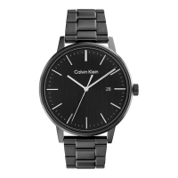 Calvin Klein Jam Tangan Pria Calvin Klein Linked 25200057 Men Black Dial Black Stainless Steel Strap