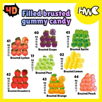4D Brusted Gummy Candy Real Juice
