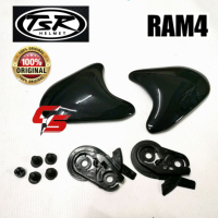 TSR HELMET SIDE COVER RAM4 + cket Set ORIGINAL MHR Ram4 / Gracshaw G818