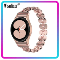 Wealizer Stainless Steel Watch Band for Samsung Galaxy Watch 4 40mm/44mm Metal Band for Samsung Galaxy Watch 4 Classic 42mm/46mm