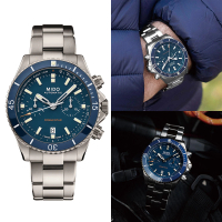 【MIDO 美度 官方授權】Ocean Star海洋之星鈦金屬計時潛水機械腕錶(M0266274404100)