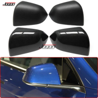 Carbon Fiber Side Mirror Cover Caps for Tesla Model Y 2020 2021 2022 Side Rearview Mirror Cap Side View Mirror Shell