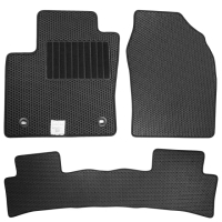 【CARBUFF】汽車腳踏墊 FIT 三代 適用 / 蜂巢式防水車墊(2014/10-2021/08)