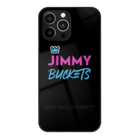 Jimmy Buckets Jimmy Butler Fan Art Tempered Glass Case For Iphone 15 14 13 12 11 Pro Max Mini X Xr Xs Max 8 7 Jimmy Butler