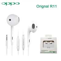 Original OPPO R11 earphones with 3.5mm Plug Wire Controller earphone for Xiaomi Huawei OPPO R15 OPPO Find X F7 F9 OPPO R17